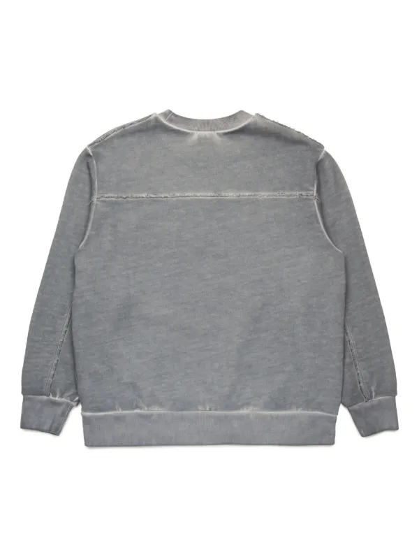 N 21 Kids logo print Cotton Sweatshirt Grey FARFETCH CA