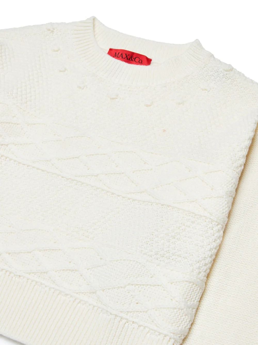MAX&Co. Kids Gebreide trui Wit