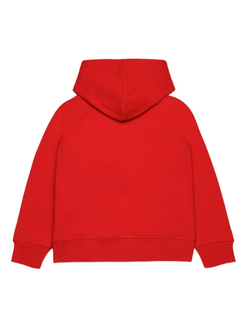 Shop Dsquared2 Logo-embroidered Cotton Hoodie In Red