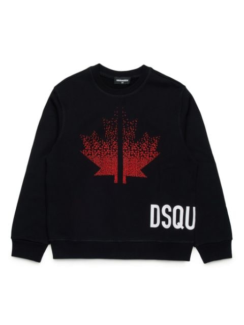 DSQUARED2 KIDS logo-print cotton sweatshirt