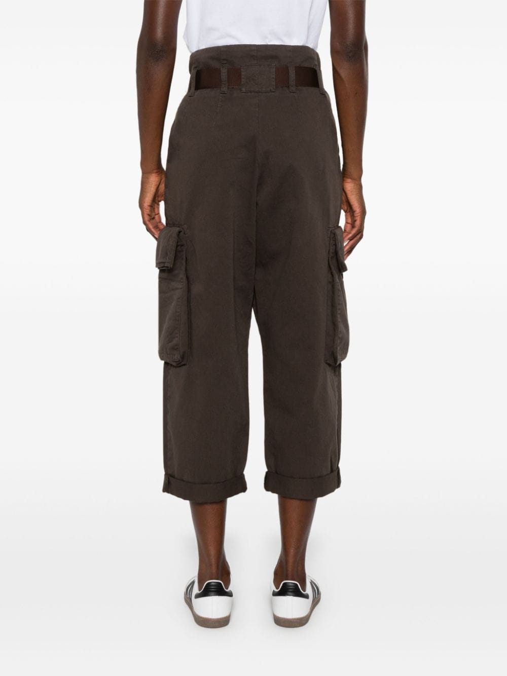 Shop Pinko Ronfare Cargo Pants In Brown