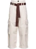 PINKO high-rise cargo pants - Neutrals