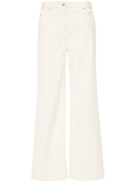 PINKO pantalon palazzo en velours côtelé