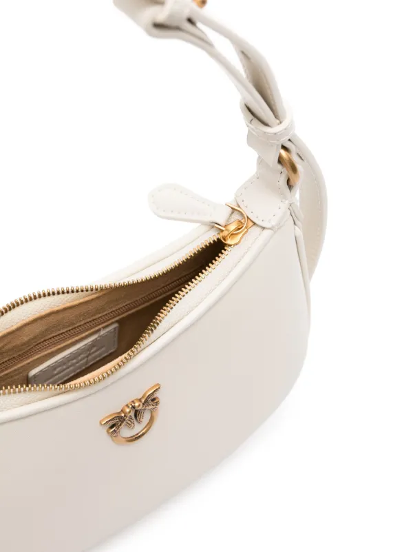PINKO ショルダーバッグ真珠パールホワイト2way PINKO Baby Half Moon Shoulder Bag | White | FARFETCH