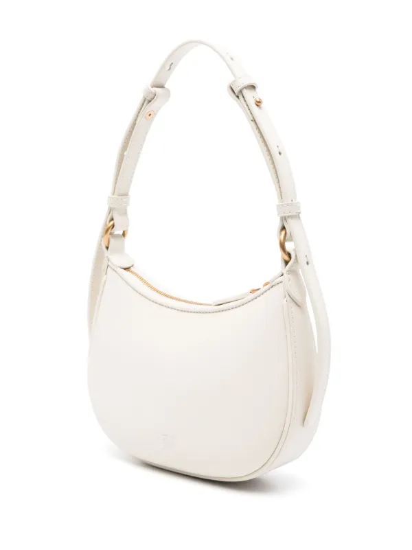 PINKO ショルダーバッグ真珠パールホワイト2way PINKO Baby Half Moon Shoulder Bag | White | FARFETCH