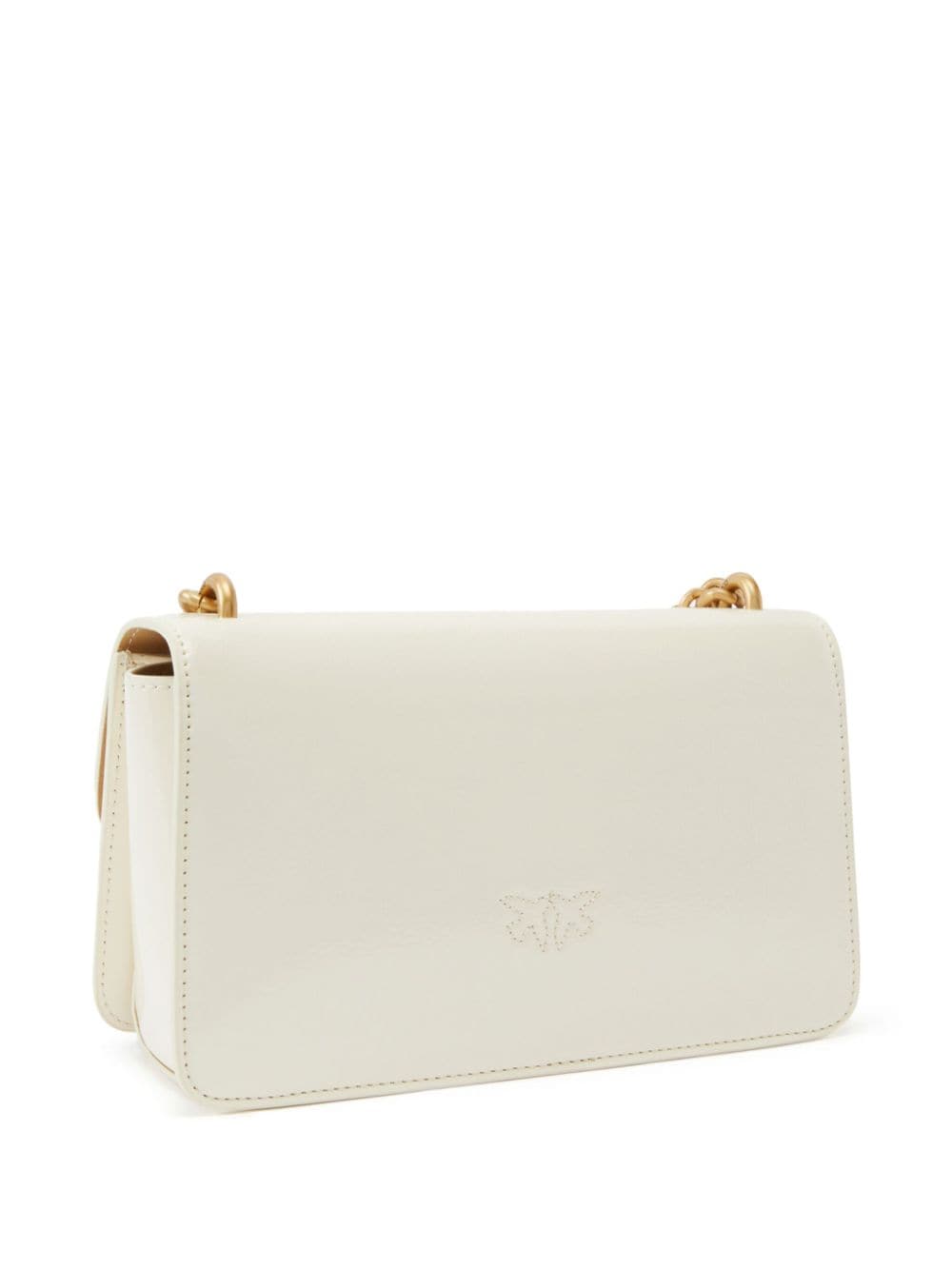 Shop Pinko Mini Love One Shoulder Bag In White