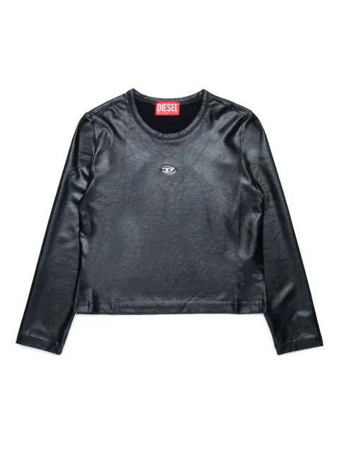 Diesel Kids Camiseta com aplicação Oval D