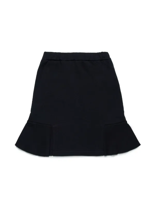 まーさん様 Marni Kids logo-print flared-hem Skirt | Black | FARFETCH AO