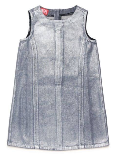 sleeveless denim dress