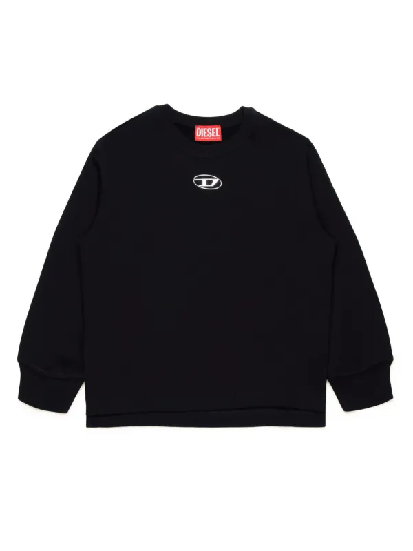 Diesel Kids Oval D スウェットシャツ | ブラック | FARFETCH JP