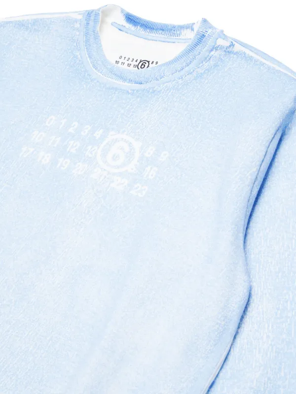 MM6 Maison Margiela Kids プリント スウェットシャツ | ブルー 