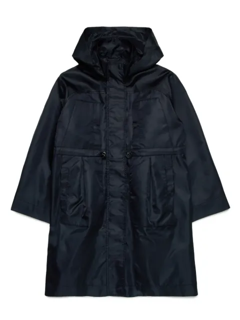 MAX&Co. Kids drawstring-waist hooded raincoat