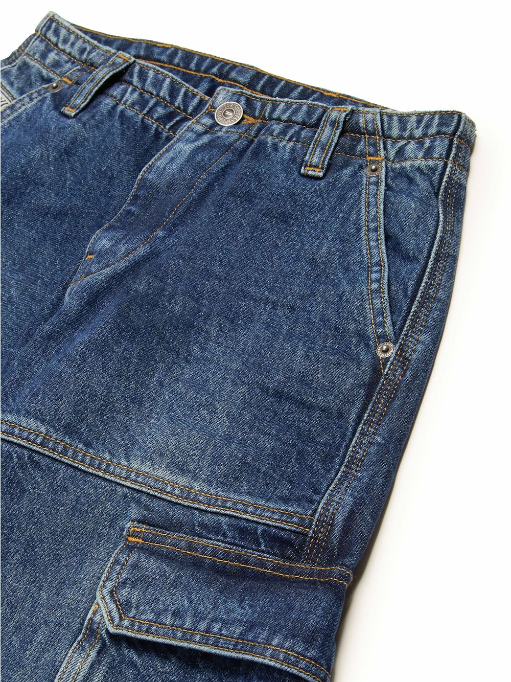 Diesel Kids D-Sire cargo straight jeans met vervaagd-effect Blauw