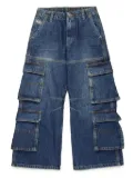 Diesel Kids Dark faded straight jeans - D-Sire Cargo - Blue