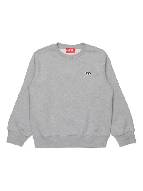 Diesel Kids logo-embroidered cotton sweatshirt 
