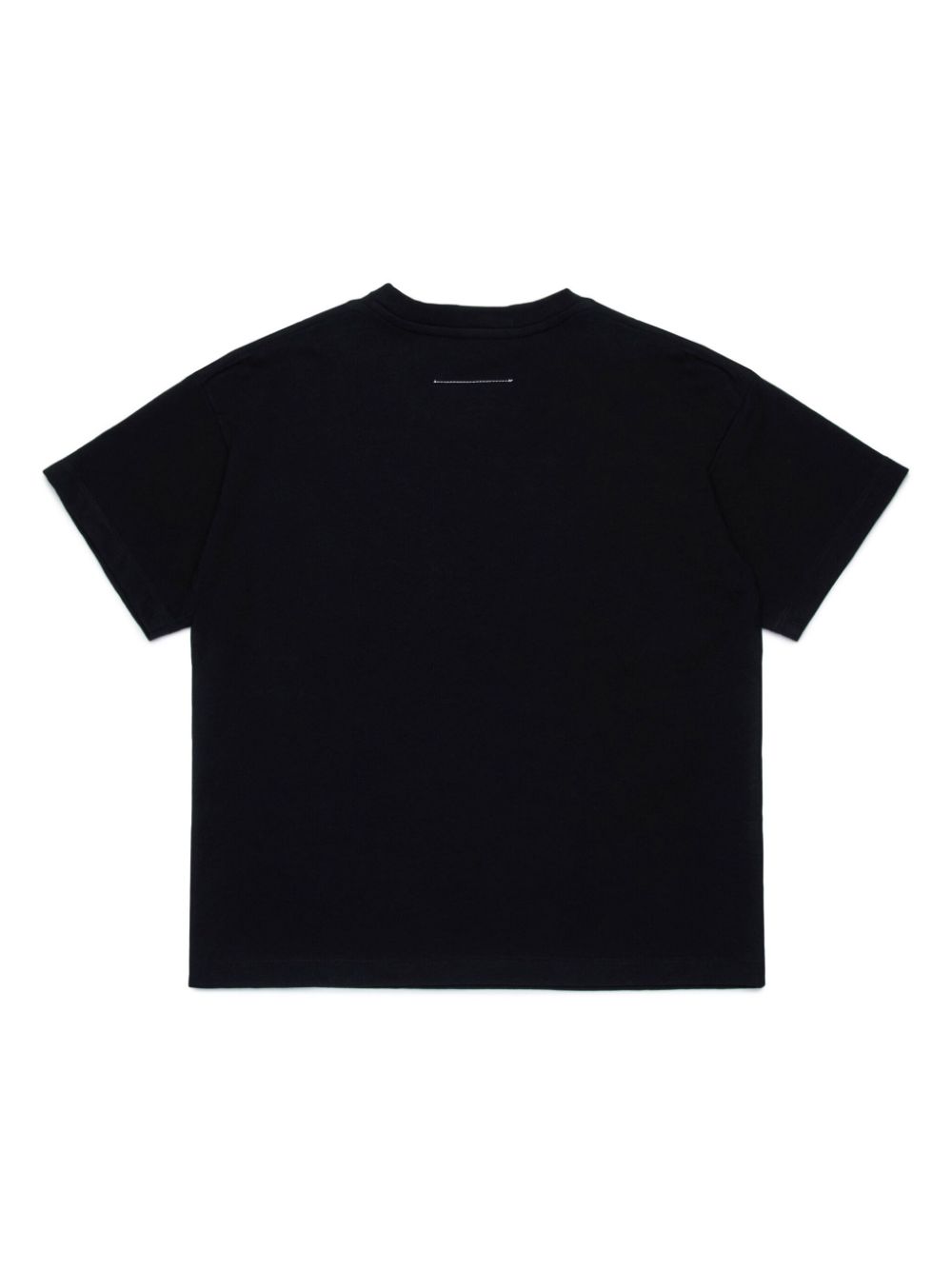 Shop Mm6 Maison Margiela Numbers-motif Cotton T-shirt In Black