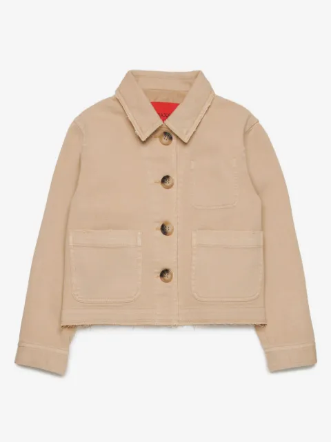 MAX&Co. Kids raw-cut twill shirt jacket