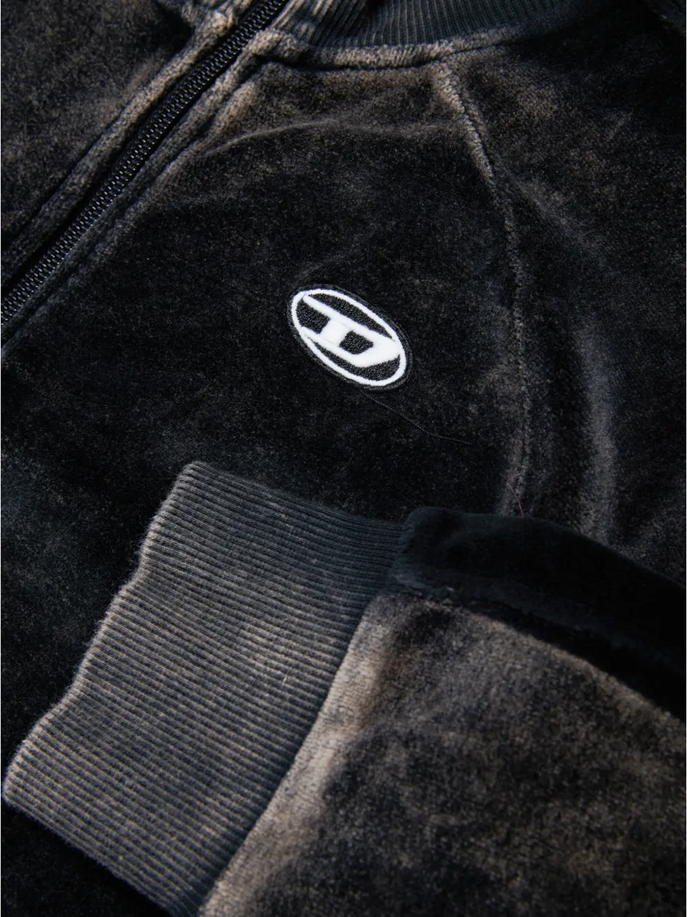 Diesel Kids Vest met logopatch Zwart