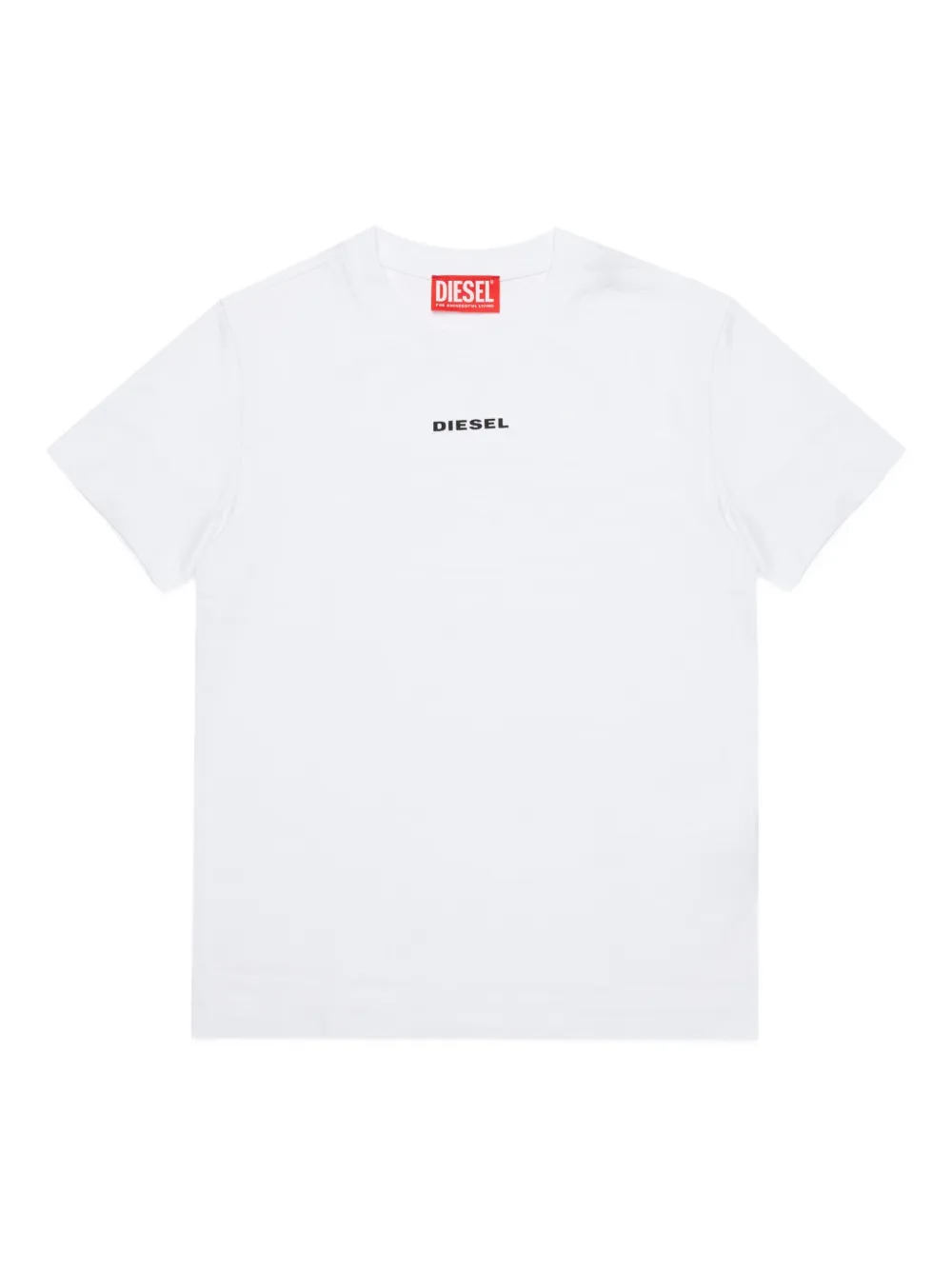 Diesel Kids T-shirt met logoprint Wit