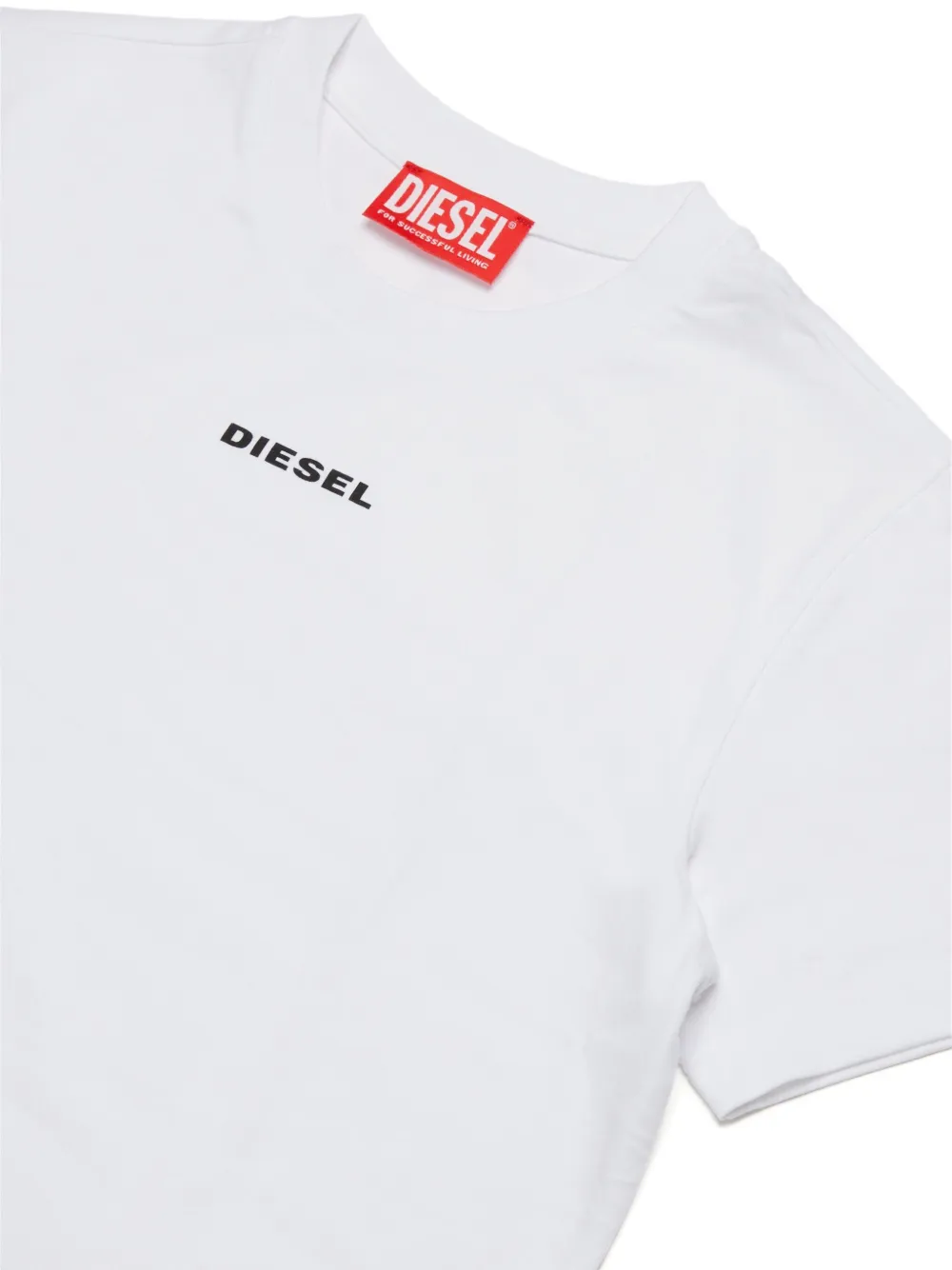 Diesel Kids T-shirt met logoprint Wit