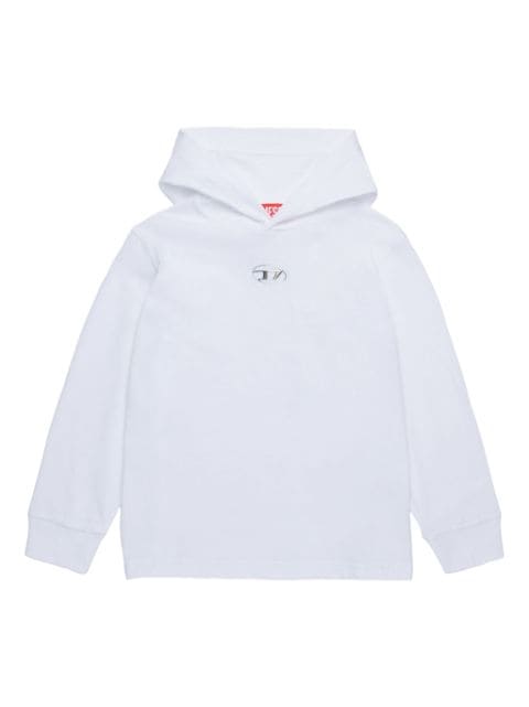 appliqué-logo hoodie