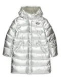 Diesel Kids hooded padded coat - Grey
