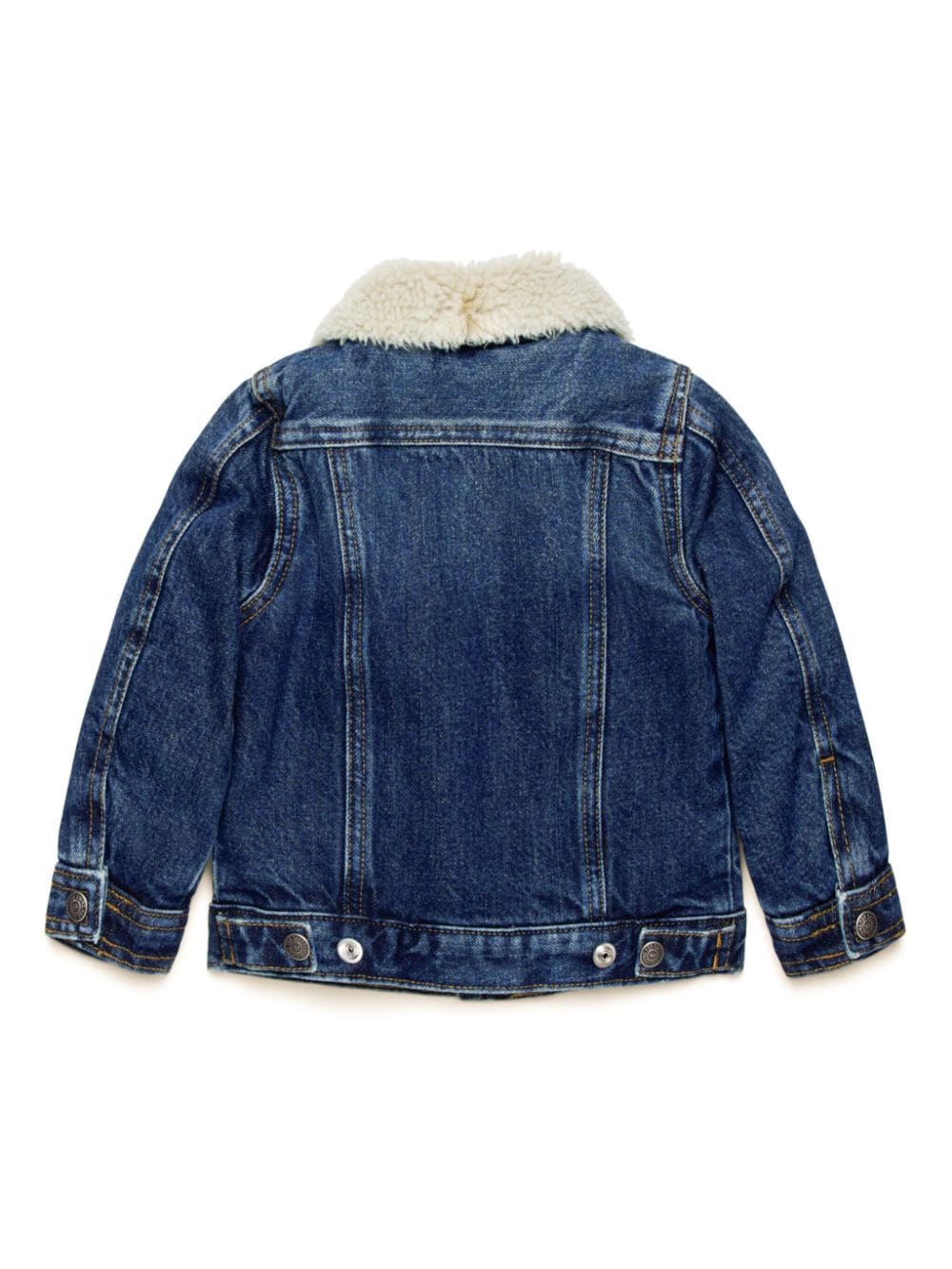 Diesel Kids Spijkerjack met lammy kraag - Blauw