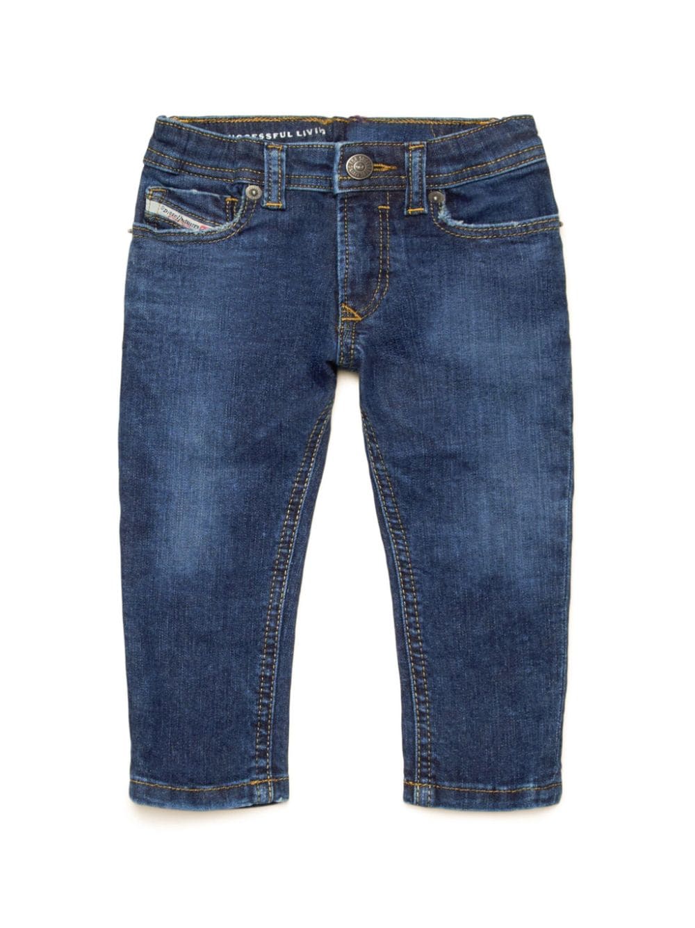 Diesel Babies' S-slinkie-b Mid-rise Skinny Jeans In Blue