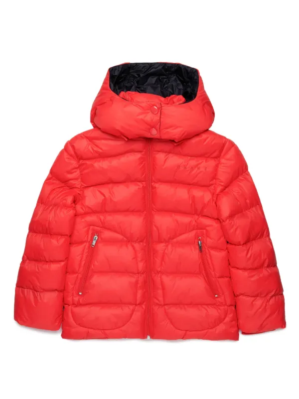 Kids red puffer jacket best sale