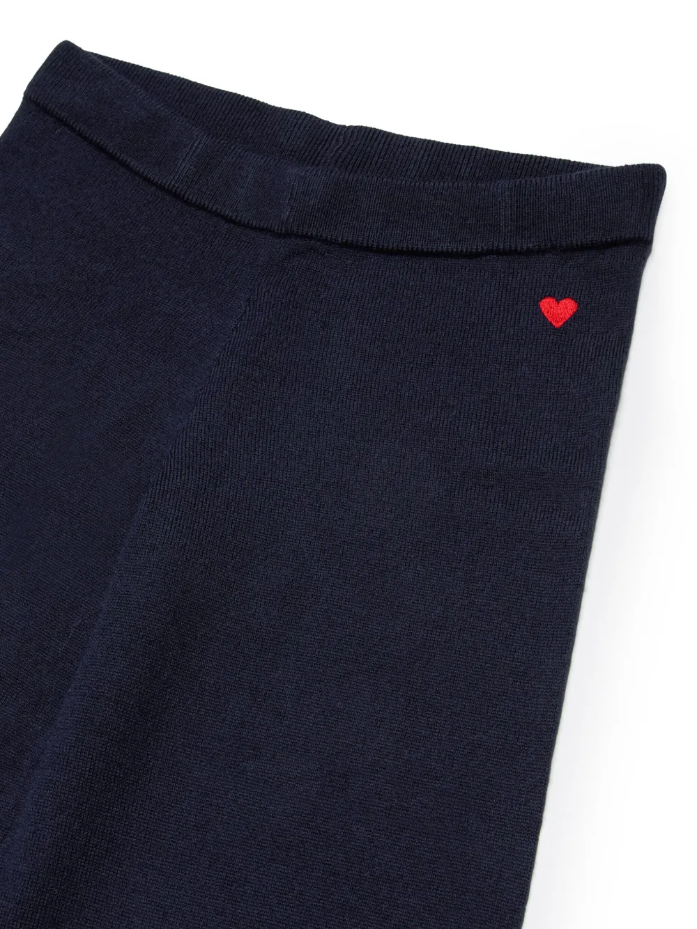 MAX&Co. Kids Gebreide broek met wijde pijpen Blauw