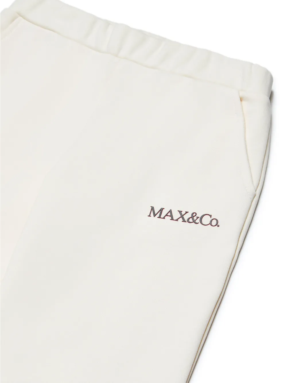 MAX & CO LOGO-PRINT COTTON TRACK PANTS