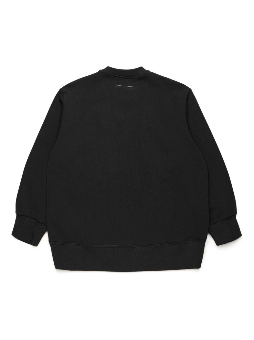 MM6 Maison Margiela Kids zip-detail cotton sweatshirt - Black