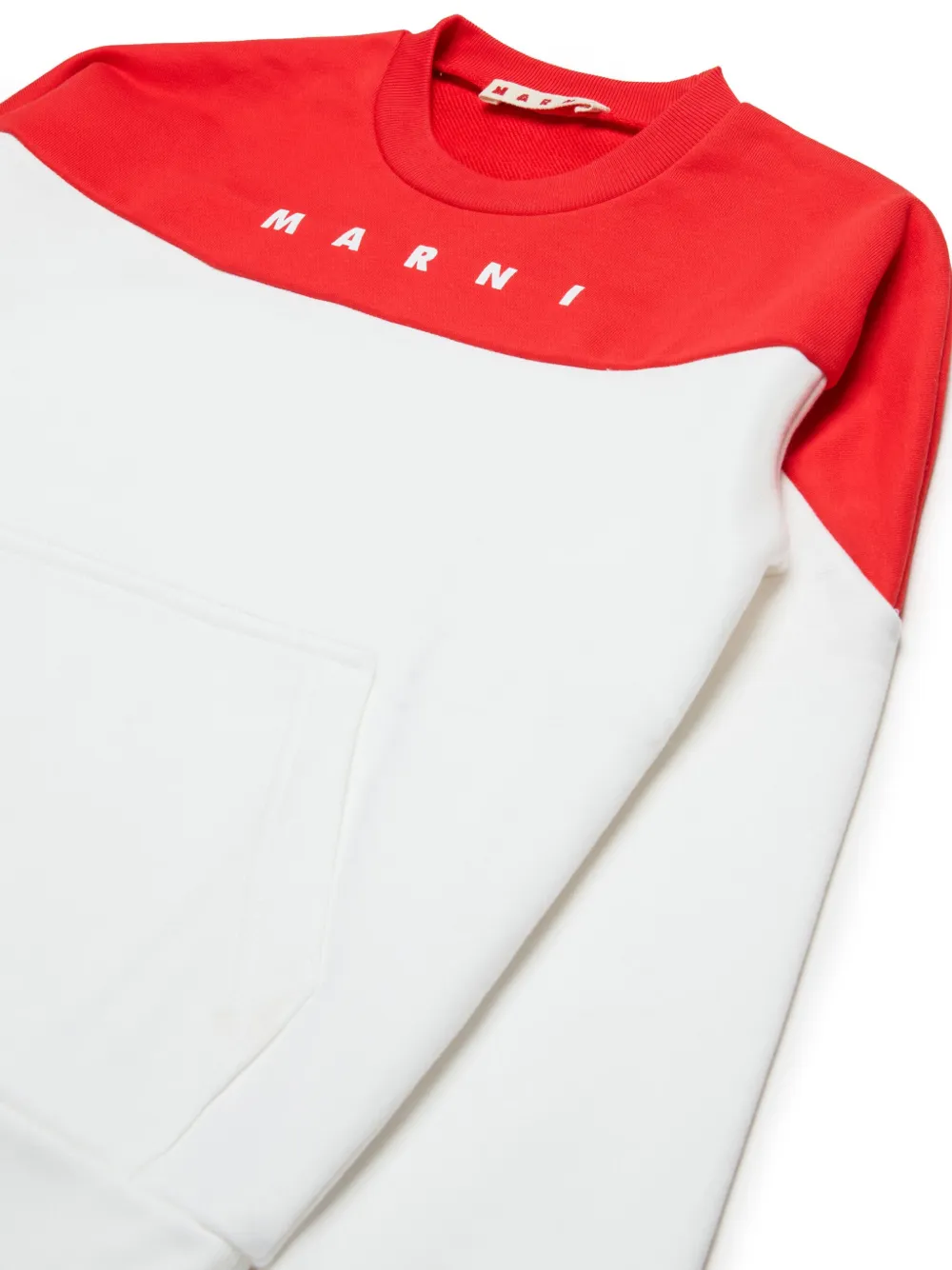 Marni Kids Sweater met logoprint Wit