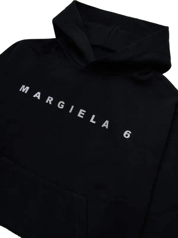 MM6 Maison Margiela Kids ロゴ パーカー | ブラック | FARFETCH JP