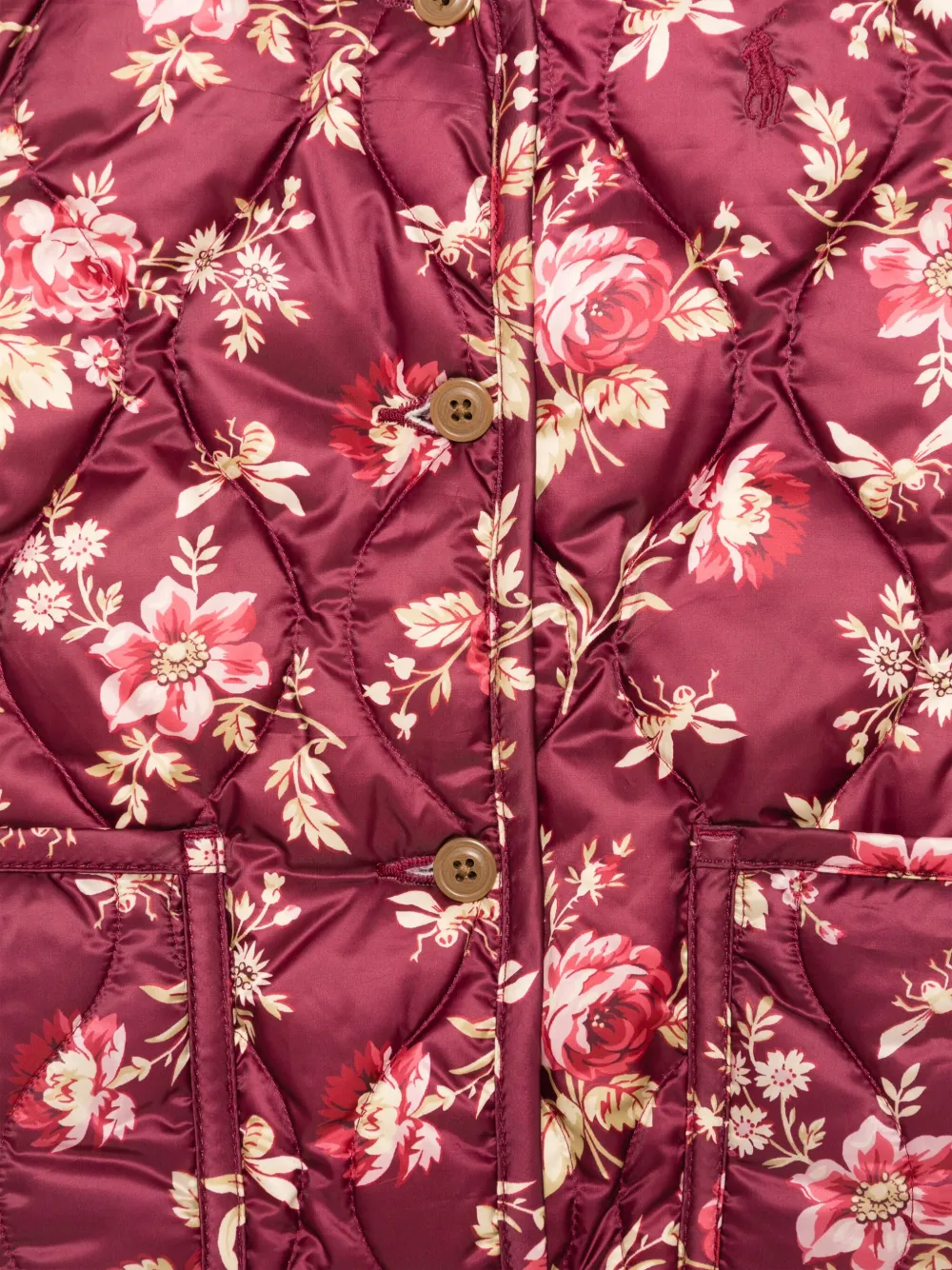 POLO RALPH LAUREN KIDS Gilet met bloemenprint Roze