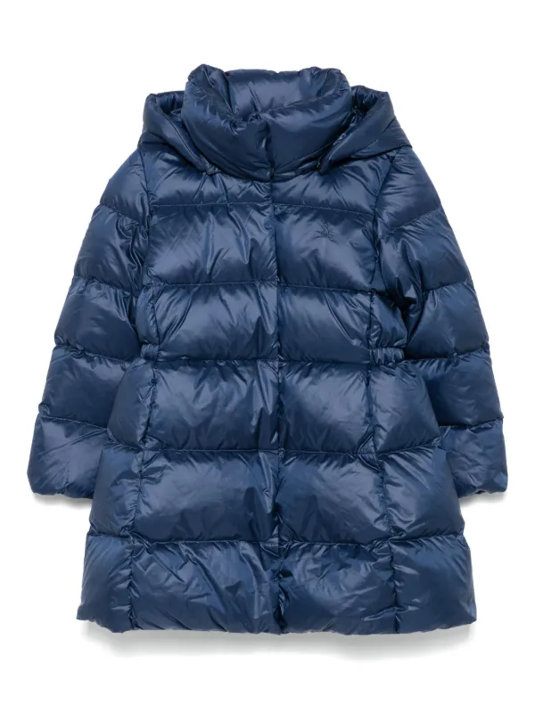 POLO RALPH LAUREN KIDS Celia Puffer Coat Blue FARFETCH TR