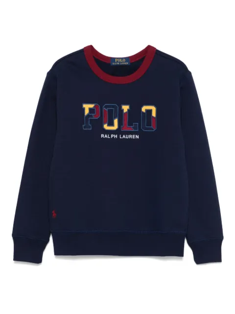 POLO RALPH LAUREN KIDS logo-embroidered sweatshirt