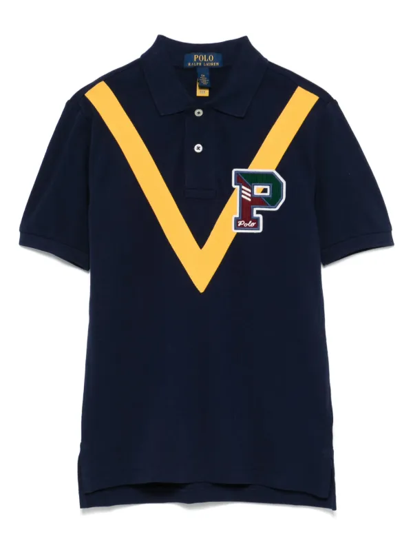 POLO RALPH LAUREN KIDS logo patch Polo Shirt Blue FARFETCH PH