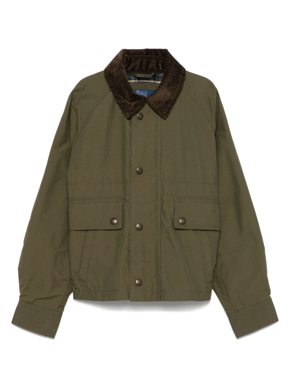 POLO RALPH LAUREN KIDS contrasting-collar jacket - Green