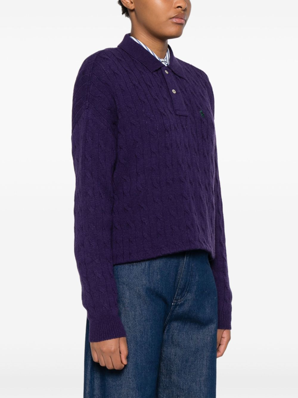 Polo Ralph Lauren cable-knit polo sweater Women