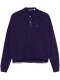 Polo Ralph Lauren cable-knit polo sweater - Purple