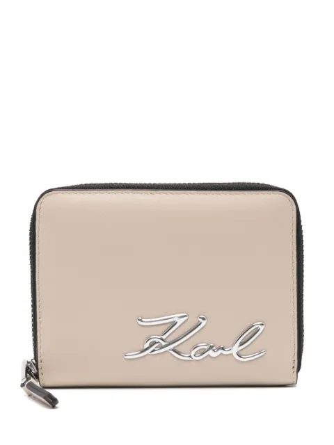 Karl Lagerfeld cartera con placa del logo