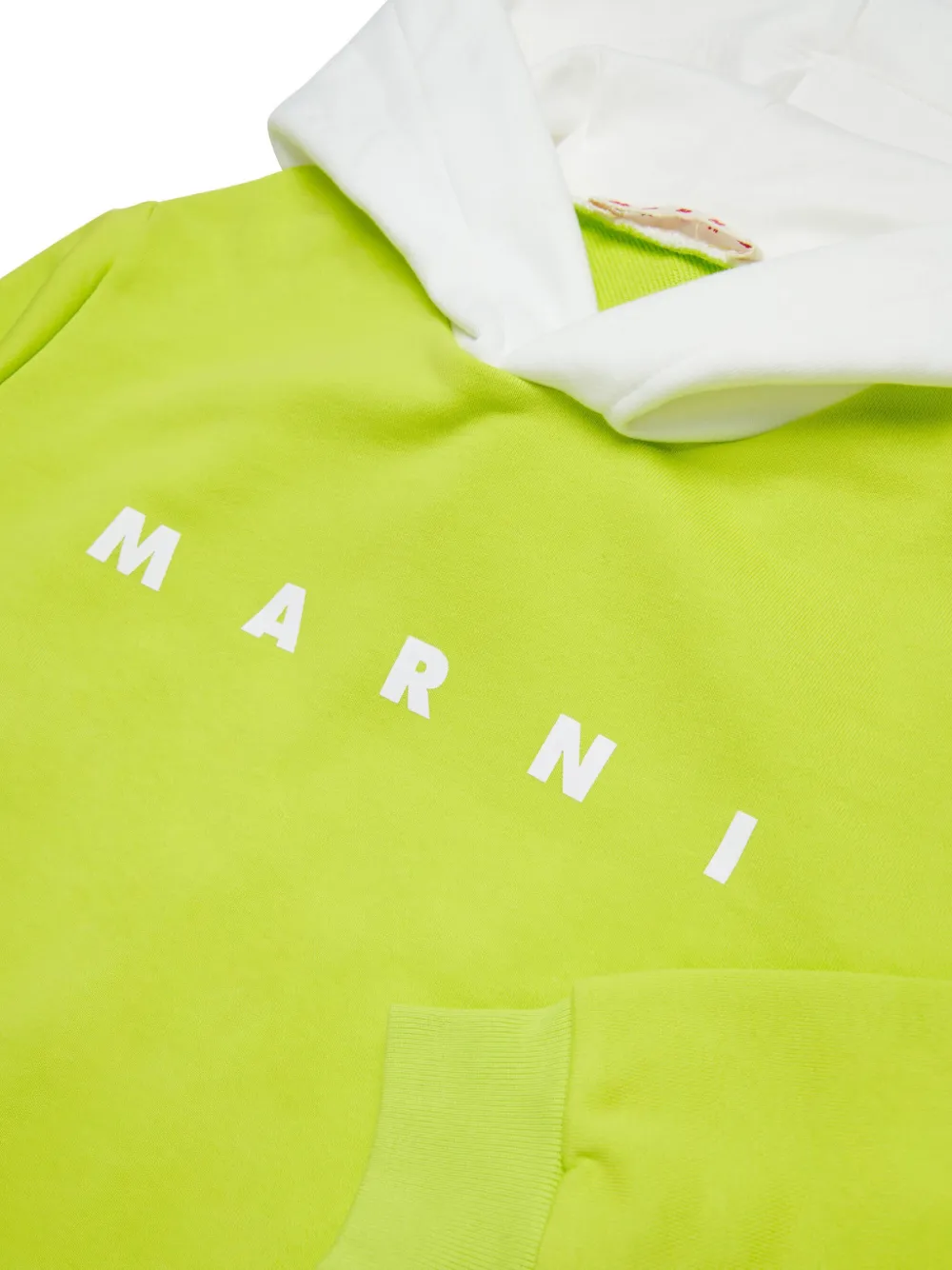 Marni Kids Hoodie met logoprint Groen
