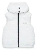 Marni Kids detachable-hood quilted waistcoat - White