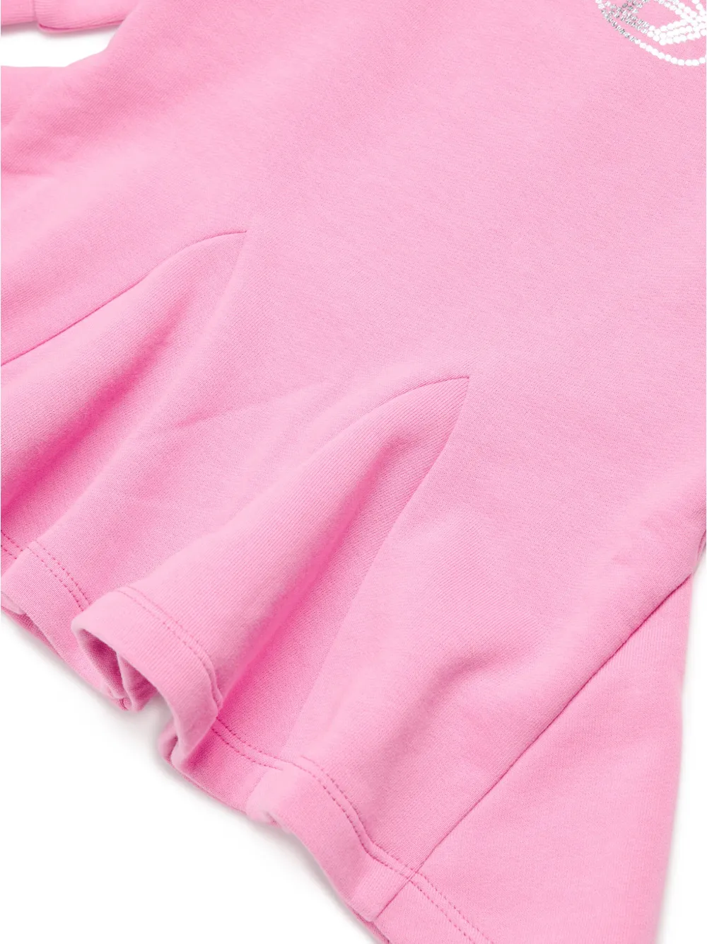 Diesel Kids Geplooide jurk met Oval D logo Roze