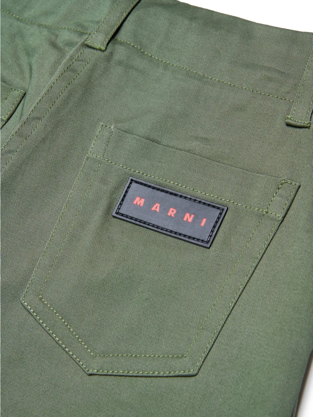 Marni Kids Straight broek Groen