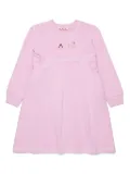 Marni Kids beaded-logo jersey dress - Pink