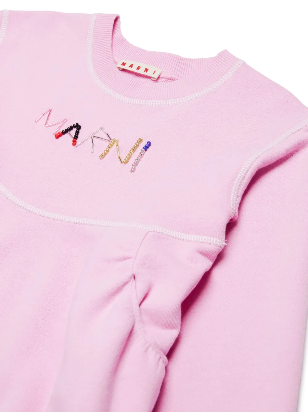 Marni Kids Jersey jurk Roze