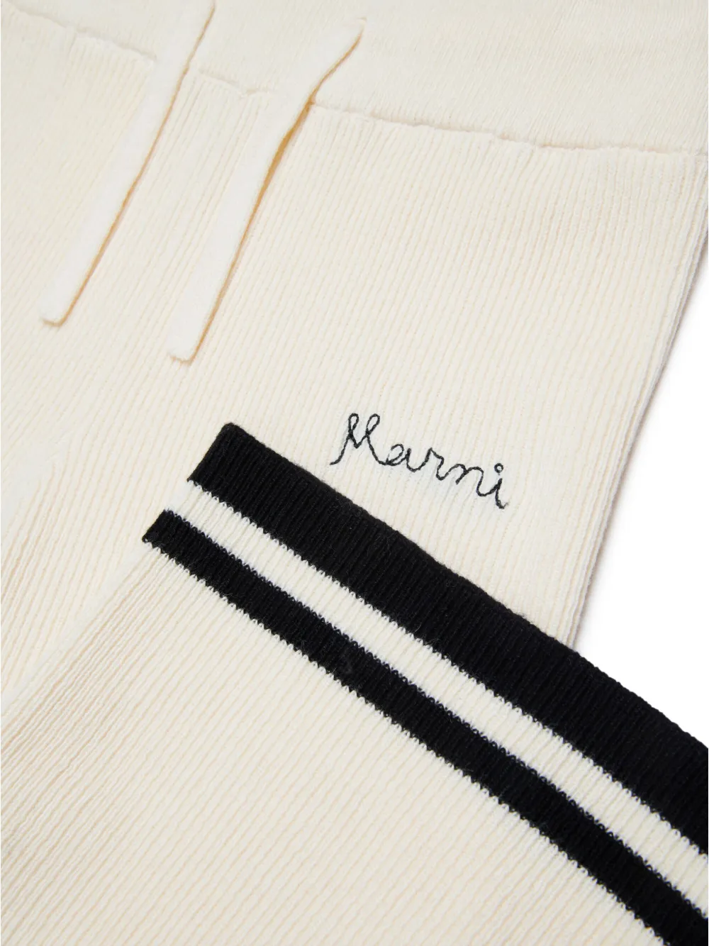 Marni Kids Broek met wijde pijpen Wit