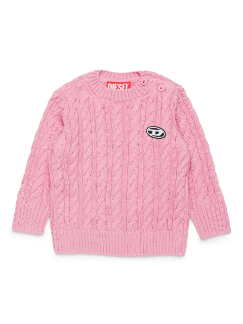 Diesel Kids Suéter de tricô com logo